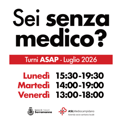 Turni ASAP per luglio 2026