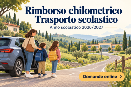 Trasporto scolastico: aperte le domande per il rimborso chilometrico – Anno scolastico 2026/2027