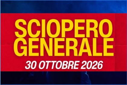 Sciopero Generale del 30 ottobre 2026 - Possibili disservizi nel servizio di raccolta rifiuti