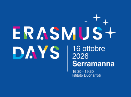 Erasmus Day 2026. 16 ottobre presso l'Istituto Buonarroti