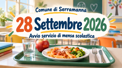 Servizio mensa scolastica 2026/2027 – Avvio lunedì 28 settembre 2026