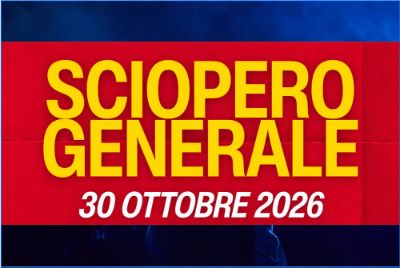 Sciopero 30 ottobre 2026