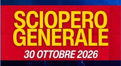 Sciopero 30 ottobre 2026