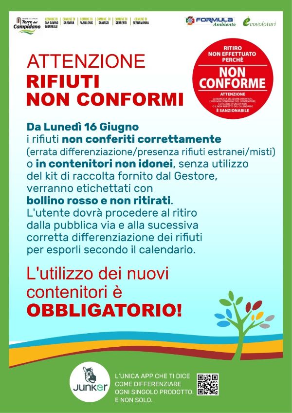 Locandina Rifiuti Non Conformi